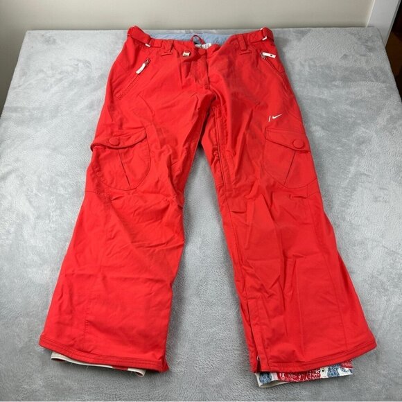 Nike Women's Snowboarding Pants XL Pink Relaxed Straight Leg - Picture 4 of 16